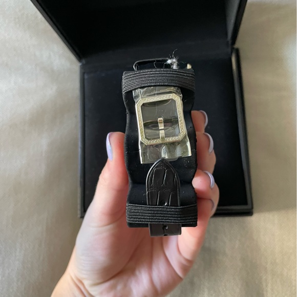 🖤Chanel🖤Boy-Friend Watch 18K White Gold Diamonds Alligator Exotic Band GM - Picture 10 of 14